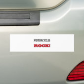 Motorfietsen Rock Bumpersticker (Op auto)