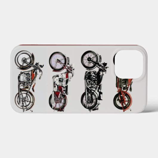  MOTORFIETSEN, rood Case-Mate iPhone Case (Achterkant (horizontaal))