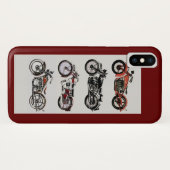 MOTORFIETSEN, rood Case-Mate iPhone Case (Achterkant (horizontaal))