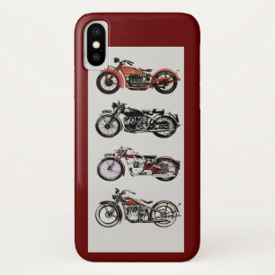 MOTORFIETSEN, rood iPhone X Hoesje