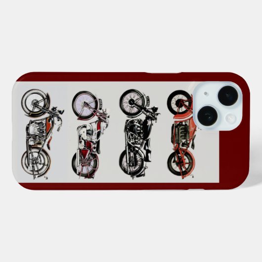 MOTORFIETSEN, rood Case-Mate iPhone Case (Achterkant (horizontaal))