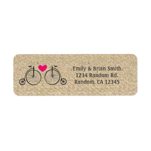  motorfietsen samenvoegen aangepaste retouradresla etiket (Voorkant)