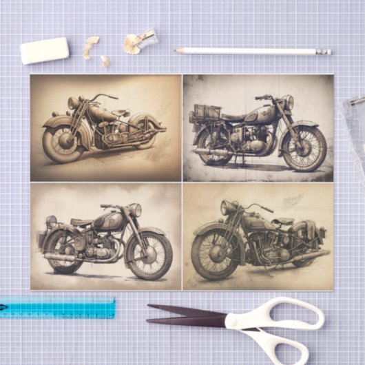  motorfietsen tissuepapier (Craft)