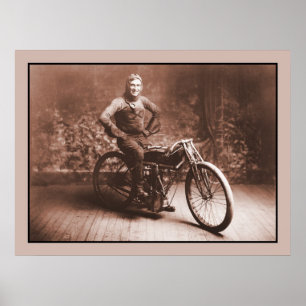 Motorfietsen: Winner 100 mi race, Norton KS Poster