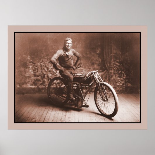 Motorfietsen: Winner 100 mi race, Norton KS Poster (Voorkant)
