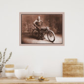 Motorfietsen: Winner 100 mi race, Norton KS Poster (Keuken)