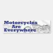 Motorfietsen zijn overal bumpersticker (Voorkant)