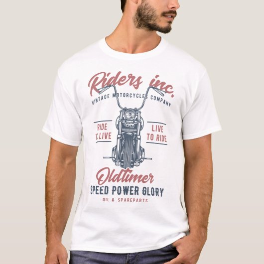  motorfietsenbedrijf t-shirt (Voorkant)