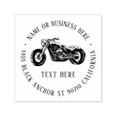 motorfietsenbikernaam en retouradres zelfinktende stempel (Design)