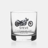 MotorfietsenGroomsman Vader van Groom Gift Whisky Glas (Voorkant)