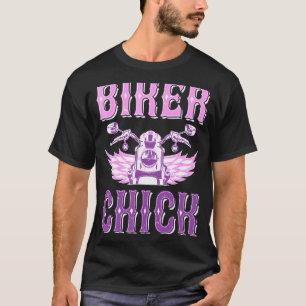 Motorfietsenmeisje motorrijder motorrijder motorri t-shirt