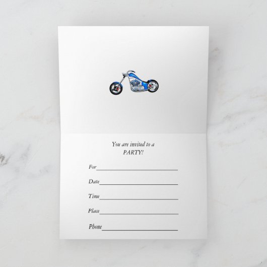 Motorfietsenpartijuitnodiging (Binnen)