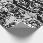 Motorfietsenrijders rijwielen - Gegevens Cadeaupapier (Hoek)