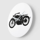  motorfietsensilhouet in Rich Black Grote Klok (Hoek)