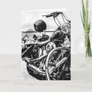 Motorfietser Biker American Made V. Twin Birthday Kaart