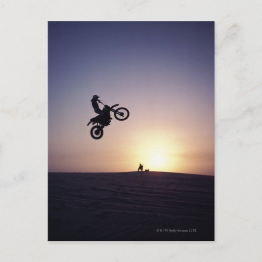 Motorfietser Briefkaart (Voorkant)