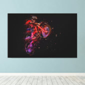 Motorfietser Canvas Afdruk (Insitu (Houten vloer))