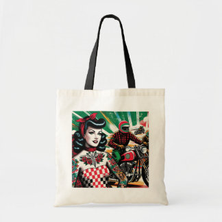 Motorfietser Girl  Tote Bag