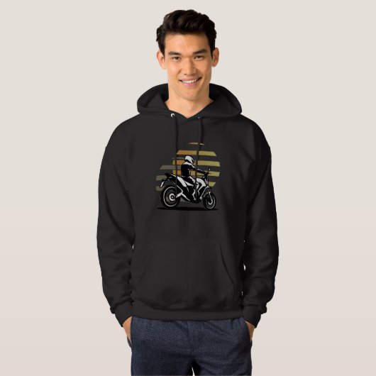 Motorfietser Hoodie (Voorkant volledig)