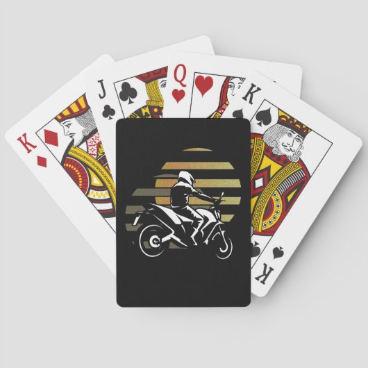Motorfietser Pokerkaarten (Achterkant)