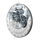 Motorfietser Rider Biker Dartbord (Voorkant Rechts)