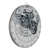 Motorfietser Rider Biker Dartbord (Voorkant Links)