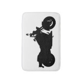 Motorfietser Silhouette Badmat (Voorkant Verticaal)