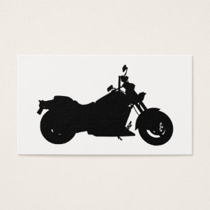 Motorfietser Silhouette Visitekaartje