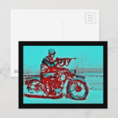 Motorfietser Soldaat WWII Briefkaart (Voorkant / Achterkant)