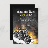 Motorfietser sparen de Aankondiging van de Datum (Voorkant / Achterkant)