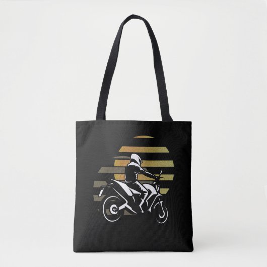 Motorfietser Tote Bag (Voorkant)