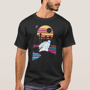 Motorfietsers motorfietsen Motorbiker Vaporwave T-shirt