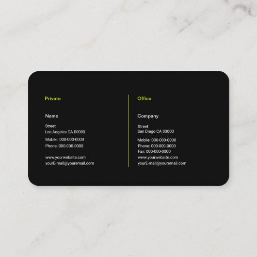 Motorfietservice Visitekaartje (Achterkant)