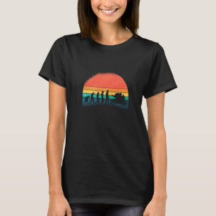 Motorfietsevolutie Vintage Biker Motorfietstocht T-shirt