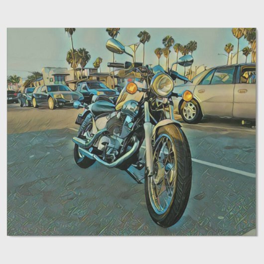 Motorfietsgeschenken Cadeaupapier (Vlak)