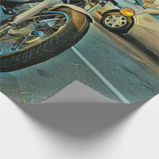 Motorfietsgeschenken Cadeaupapier (Hoek)