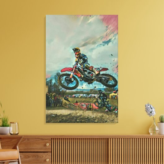 Motorfietsgeschenken Canvas Afdruk (Insitu (Woonkamer))