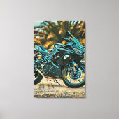 Motorfietsgeschenken Canvas Afdruk (Voorkant)