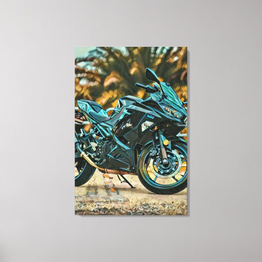 Motorfietsgeschenken Canvas Afdruk (Voorkant)