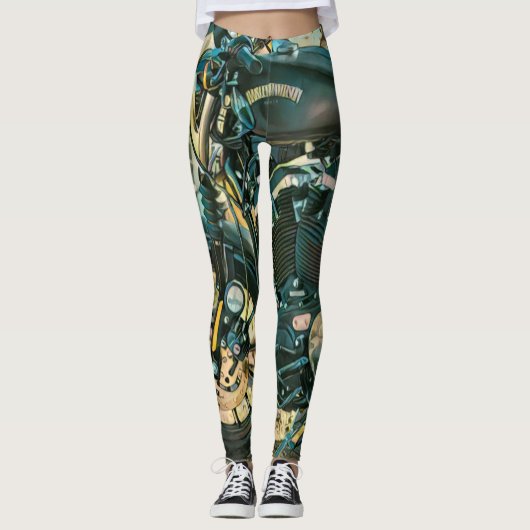 Motorfietsgeschenken Leggings (Voorkant)