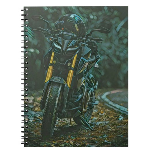 Motorfietsgeschenken Notitieboek (Voorkant)