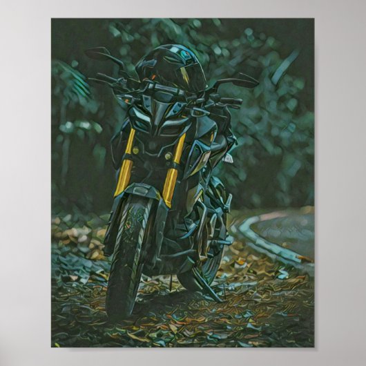 Motorfietsgeschenken Poster (Voorkant)