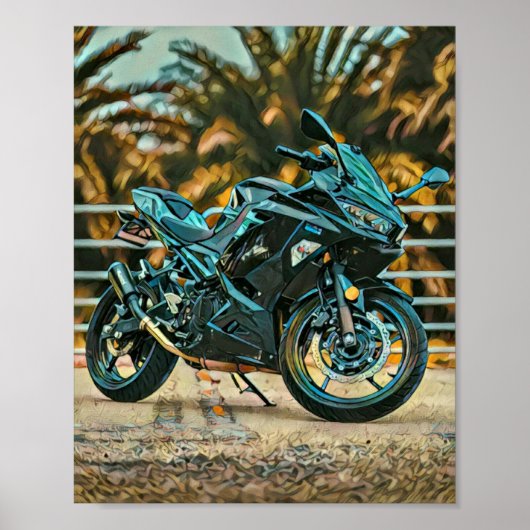 Motorfietsgeschenken Poster (Voorkant)