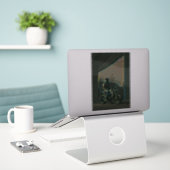 Motorfietsgeschenken Sticker (Laptop op bureau)