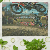 Motorfietsgeschenken Theedoek (Gevouwen)