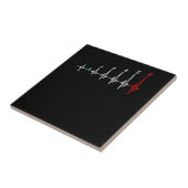 Motorfietshartslag Bike Motocross Tegeltje (Zijkant)