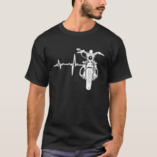 Motorfietshartslag Cafe Racer  Scrambler T-shirt