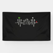 Motorfietshartslag Spandoek (Horizontaal)