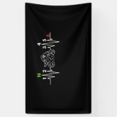 Motorfietshartslag Spandoek (Verticaal)