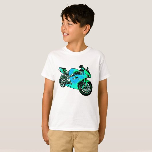 Motorfietshirt T-shirt (Voorkant volledig)